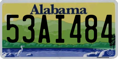 AL license plate 53AI484