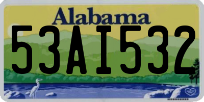 AL license plate 53AI532