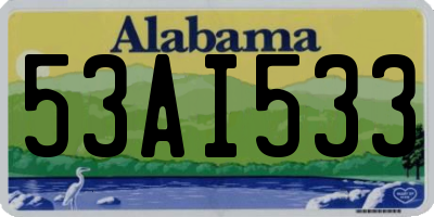 AL license plate 53AI533