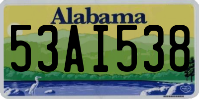 AL license plate 53AI538
