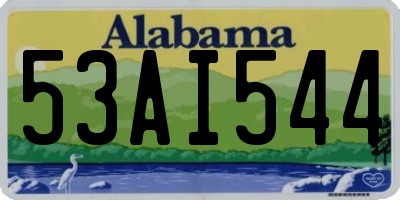 AL license plate 53AI544