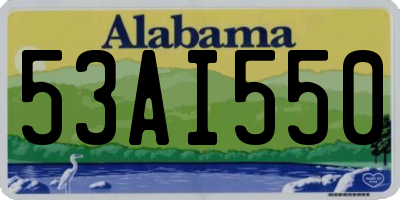 AL license plate 53AI550
