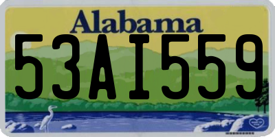 AL license plate 53AI559