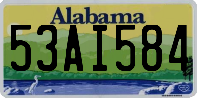 AL license plate 53AI584