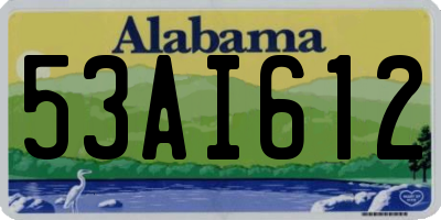 AL license plate 53AI612