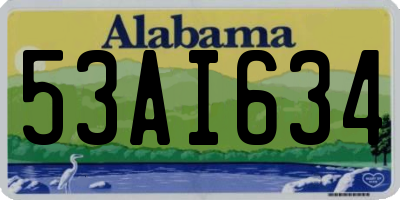 AL license plate 53AI634