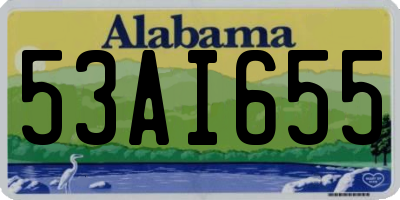 AL license plate 53AI655