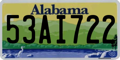 AL license plate 53AI722