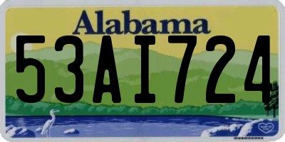 AL license plate 53AI724