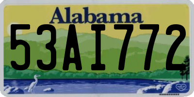 AL license plate 53AI772