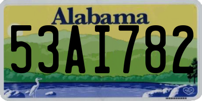 AL license plate 53AI782