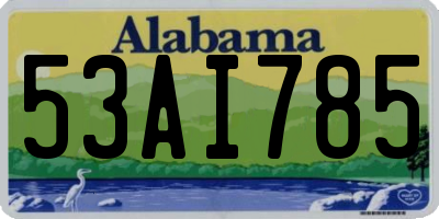 AL license plate 53AI785