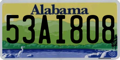 AL license plate 53AI808