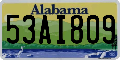AL license plate 53AI809
