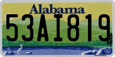 AL license plate 53AI819