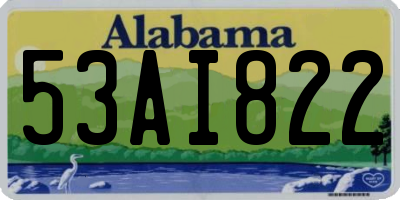 AL license plate 53AI822