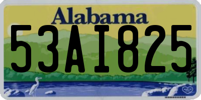 AL license plate 53AI825