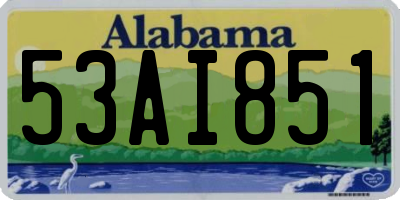 AL license plate 53AI851