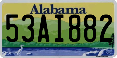 AL license plate 53AI882