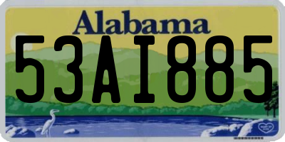 AL license plate 53AI885