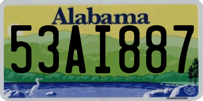 AL license plate 53AI887