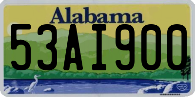 AL license plate 53AI900