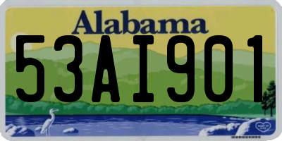 AL license plate 53AI901