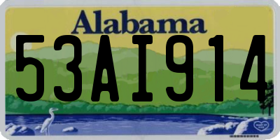 AL license plate 53AI914