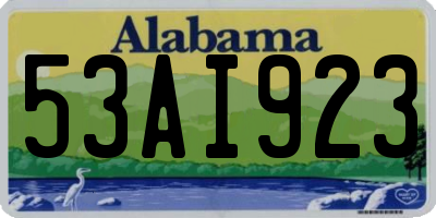 AL license plate 53AI923