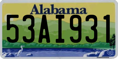 AL license plate 53AI931
