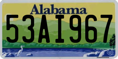 AL license plate 53AI967