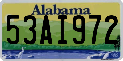 AL license plate 53AI972