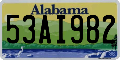 AL license plate 53AI982