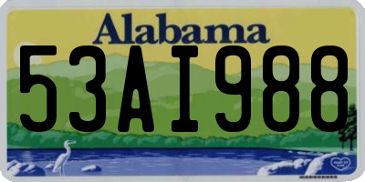 AL license plate 53AI988