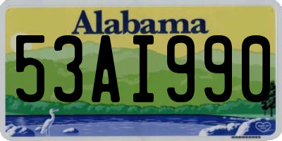 AL license plate 53AI990