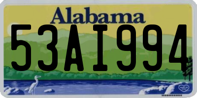 AL license plate 53AI994
