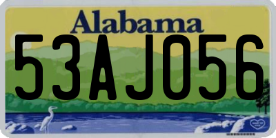 AL license plate 53AJ056
