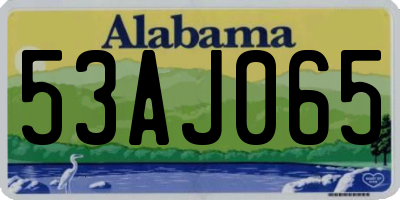 AL license plate 53AJ065