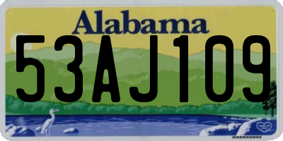 AL license plate 53AJ109