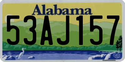 AL license plate 53AJ157