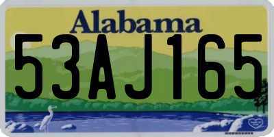 AL license plate 53AJ165