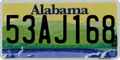 AL license plate 53AJ168