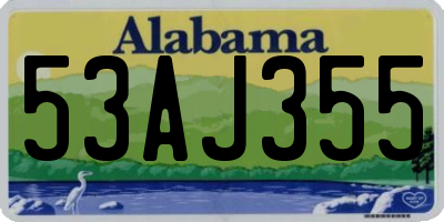 AL license plate 53AJ355