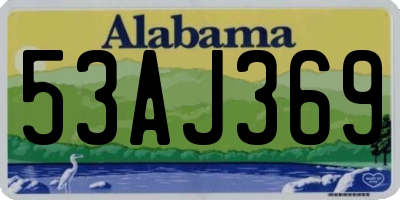 AL license plate 53AJ369