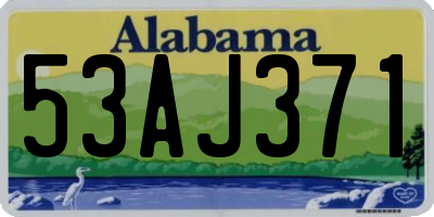 AL license plate 53AJ371