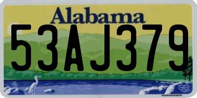 AL license plate 53AJ379