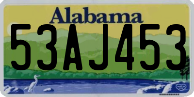 AL license plate 53AJ453