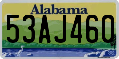 AL license plate 53AJ460