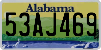 AL license plate 53AJ469