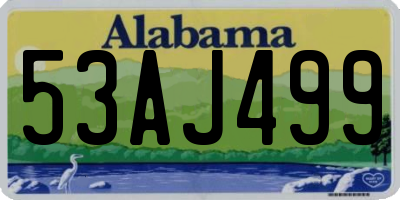 AL license plate 53AJ499